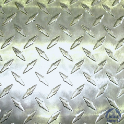 Рифлёный алюминиевый лист "Чечевица" 1,5х1500х3000 мм АМГ2НР купить  в Братске